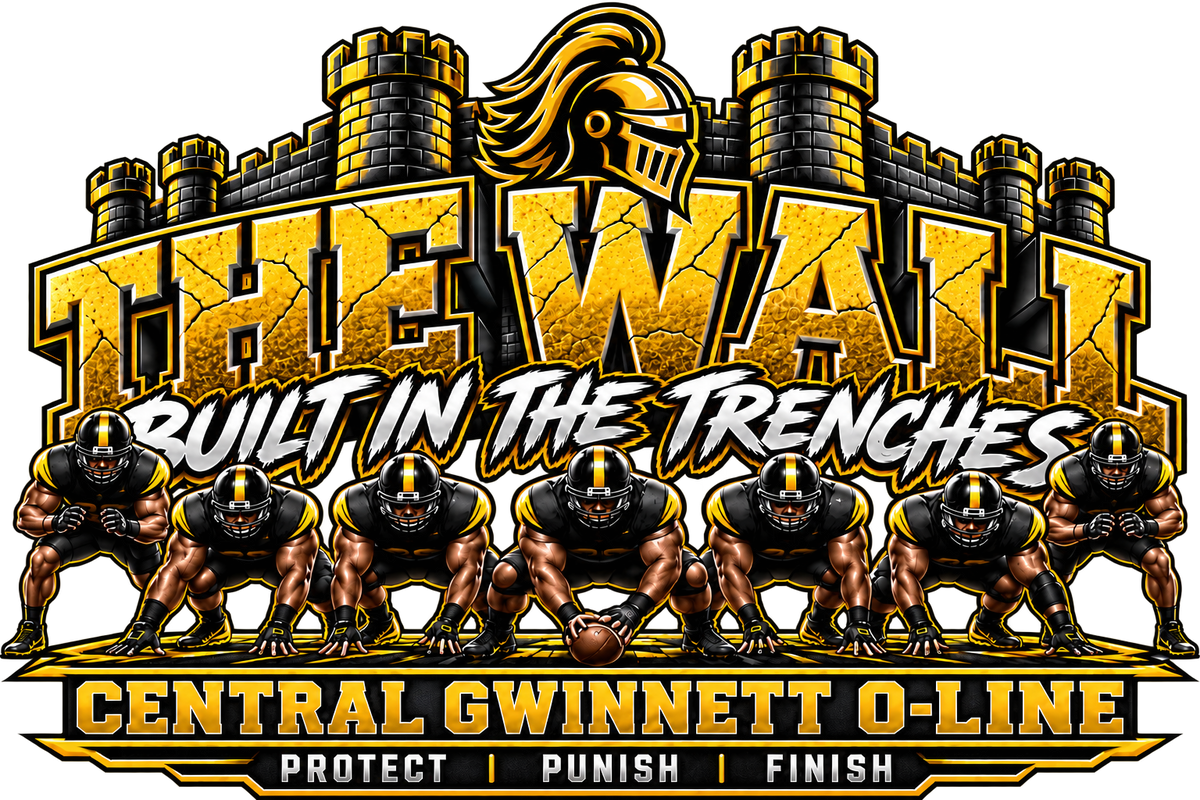 Central Gwinnett O-Line The Wall Tee