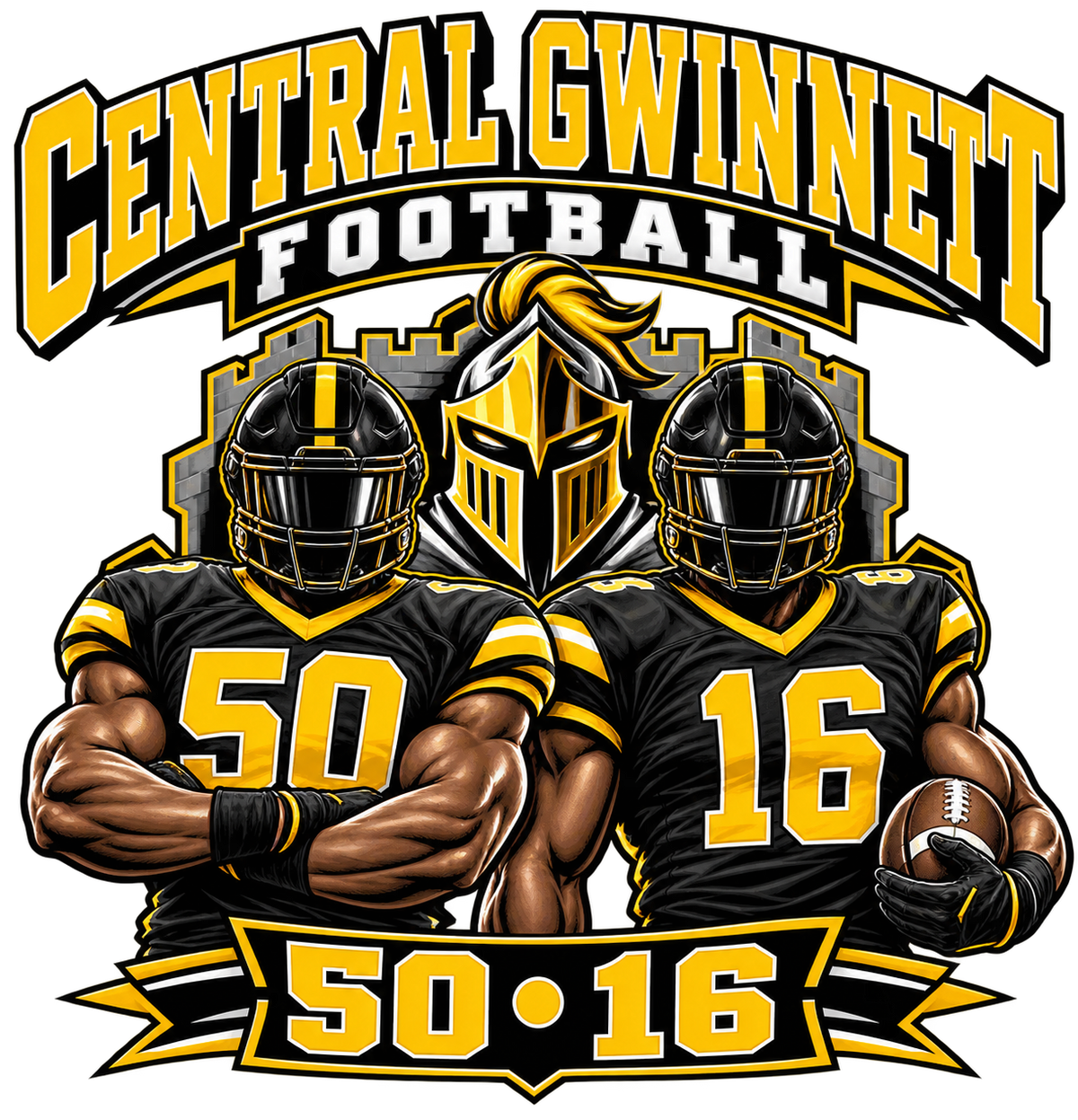 Custom Central Gwinnett Football Hoodie