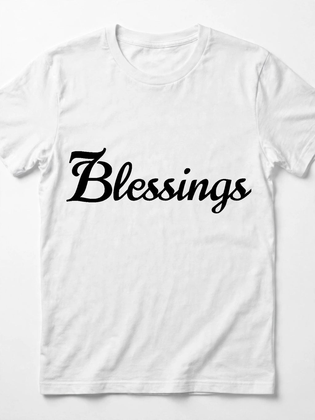 Seven Blessings Script Tee