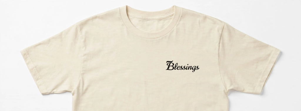 Seven Blessings Script Tee