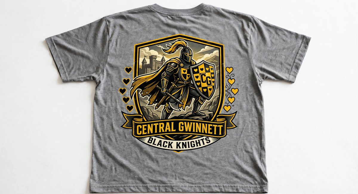 Central Gwinnett Black Knights Crest Tee