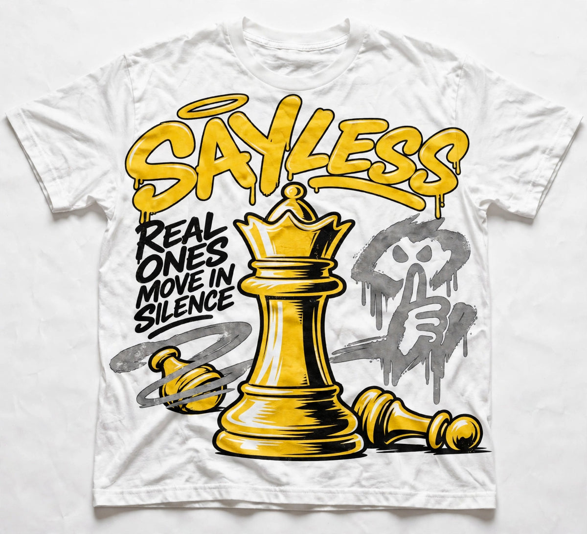 Sayless Real Ones Move in Silence Tee (Gold)