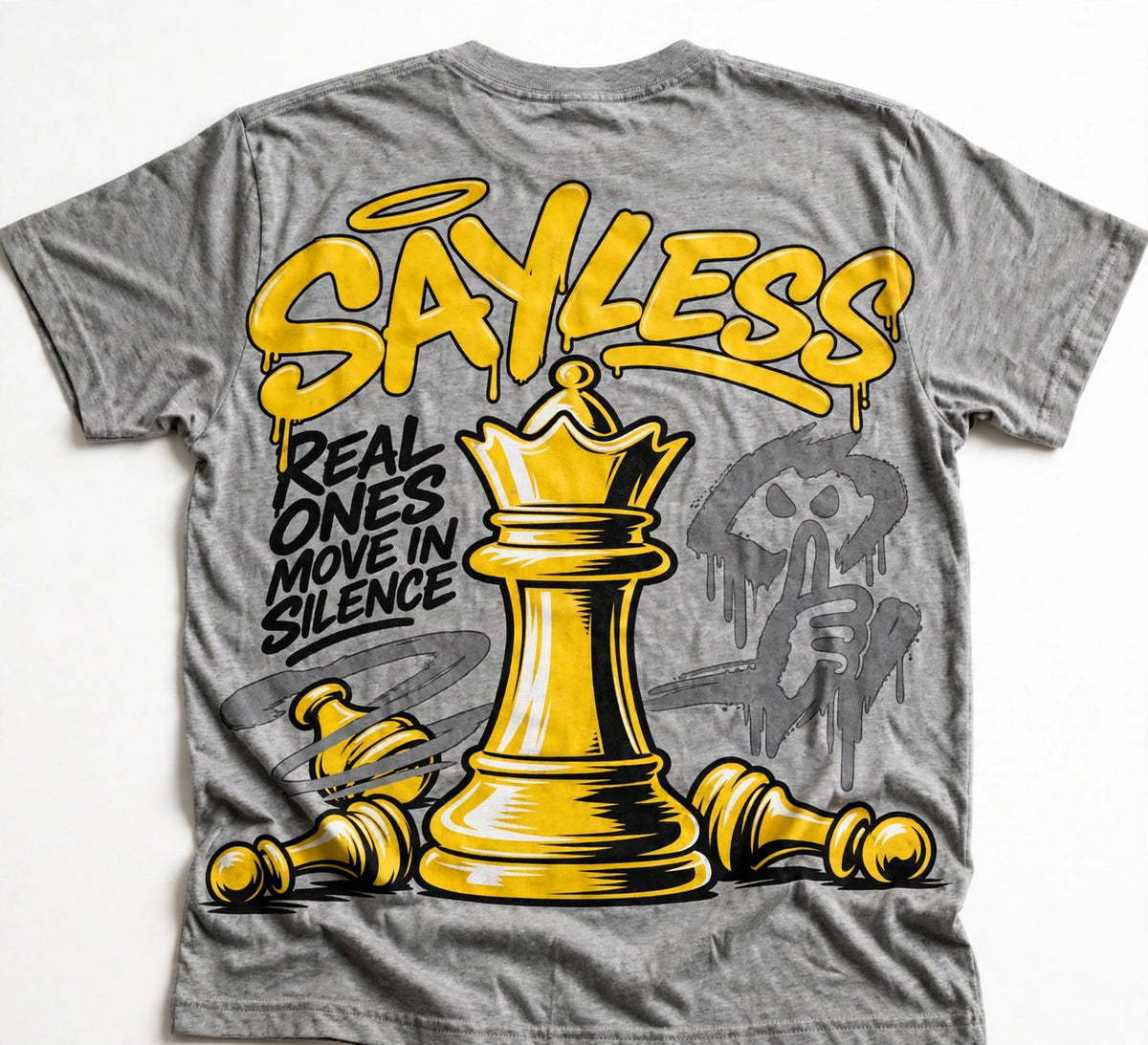 Sayless Real Ones Move in Silence Tee (Gold)