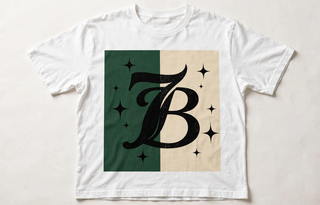 Seven Blessings 7B Monogram Tee (Two-Tone)