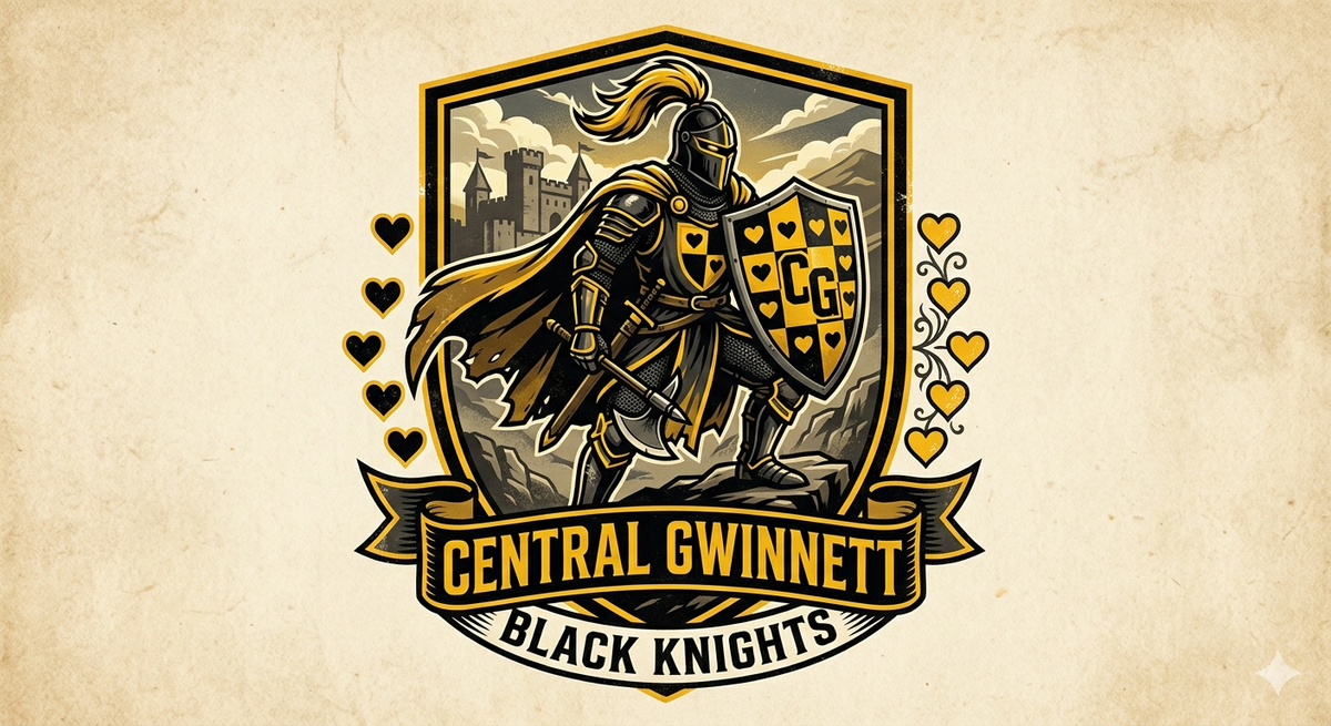 Central Gwinnett Black Knights Crest Tee